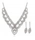 SET590 - Bridal Rhinestone Claw Chain Jewelry Set